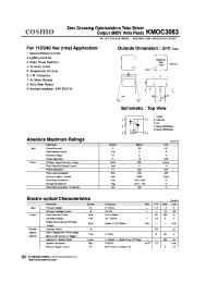 Datasheet KMOC3083 manufacturer COSMO